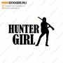 Наклейка на авто - Hunter Girl
