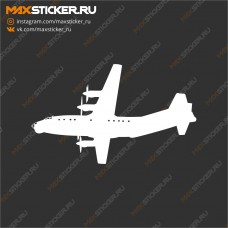 Наклейка - Самолёт Ан-12