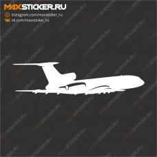 Наклейка - Самолёт Ту-154