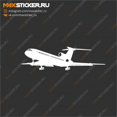 Наклейка - Самолёт Ту-154м