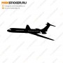 Наклейка - Самолёт Ил-62