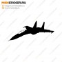 Наклейка на авто - Самолёт Су-35