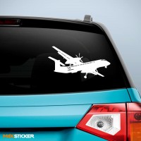 Наклейка на авто - Самолёт Bombardier DHC Dash-8-400