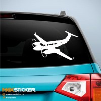 Наклейка на авто - Самолёт Beechcraft King Air 350i