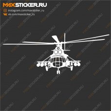 Наклейка - Вертолёт Ми-8МТ