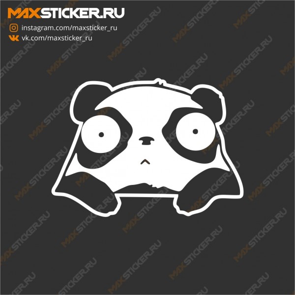 Наклейка на авто - Панда