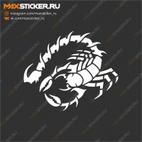 Наклейка на авто - Скорпион