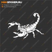 Наклейка на машину - Скорпион