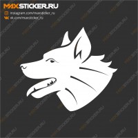 Наклейка на авто - Сабака