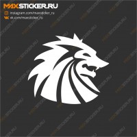 Наклейка - Голова волка