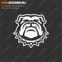 Наклейка на авто - Бульдог 