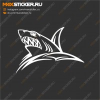 Наклейка на авто - Акула