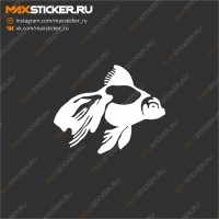 Наклейка - Золотая рыбка