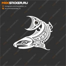 Наклейка - Индейская рыба