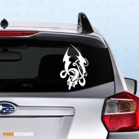 Наклейка на машину - Дракон