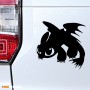 Наклейка на авто - Дракон Беззубик
