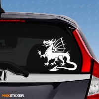 Наклейка на авто с Драконом