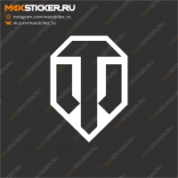 Наклейка - Логотип WOT