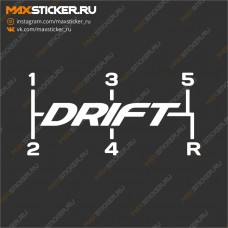 Наклейка на авто - Drift МКПП