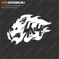 Наклейка - 4x4 с кабаном