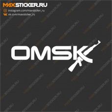 Наклейка на авто - OMSK