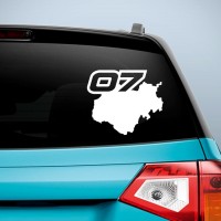 Наклейка - Регион 07