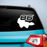 Наклейка - Регион 86