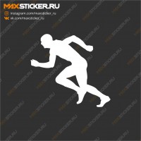 Наклейка на авто - Бег