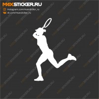 Наклейка на авто - Теннис