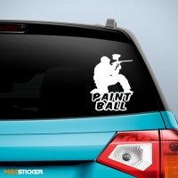 Наклейка на авто - PAINTBALL