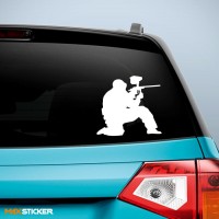 Наклейка на авто - Пейнтбол