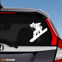 Наклейка на авто - СНОУБОРД