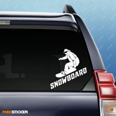 Наклейка SNOWBOARD на авто