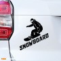 Наклейка SNOWBOARD на авто
