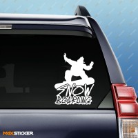 Наклейка SNOWBOARDING на авто