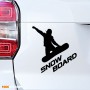 Виниловая наклейка SNOWBOARD на авто