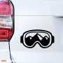 Наклейка на авто - Горнолыжные очки