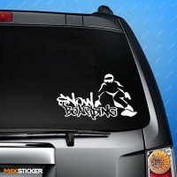Наклейка SNOWBOARDING на авто