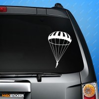 Наклейка на авто - Парашютист