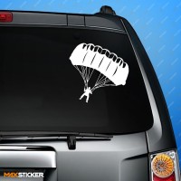 Наклейка на авто - Парашютист