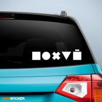 Прикольная наклейка на авто - ПОХУЙ