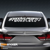Наклейка на авто - Nobody`s Perfect