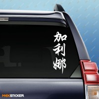 Галина - иероглифы на авто